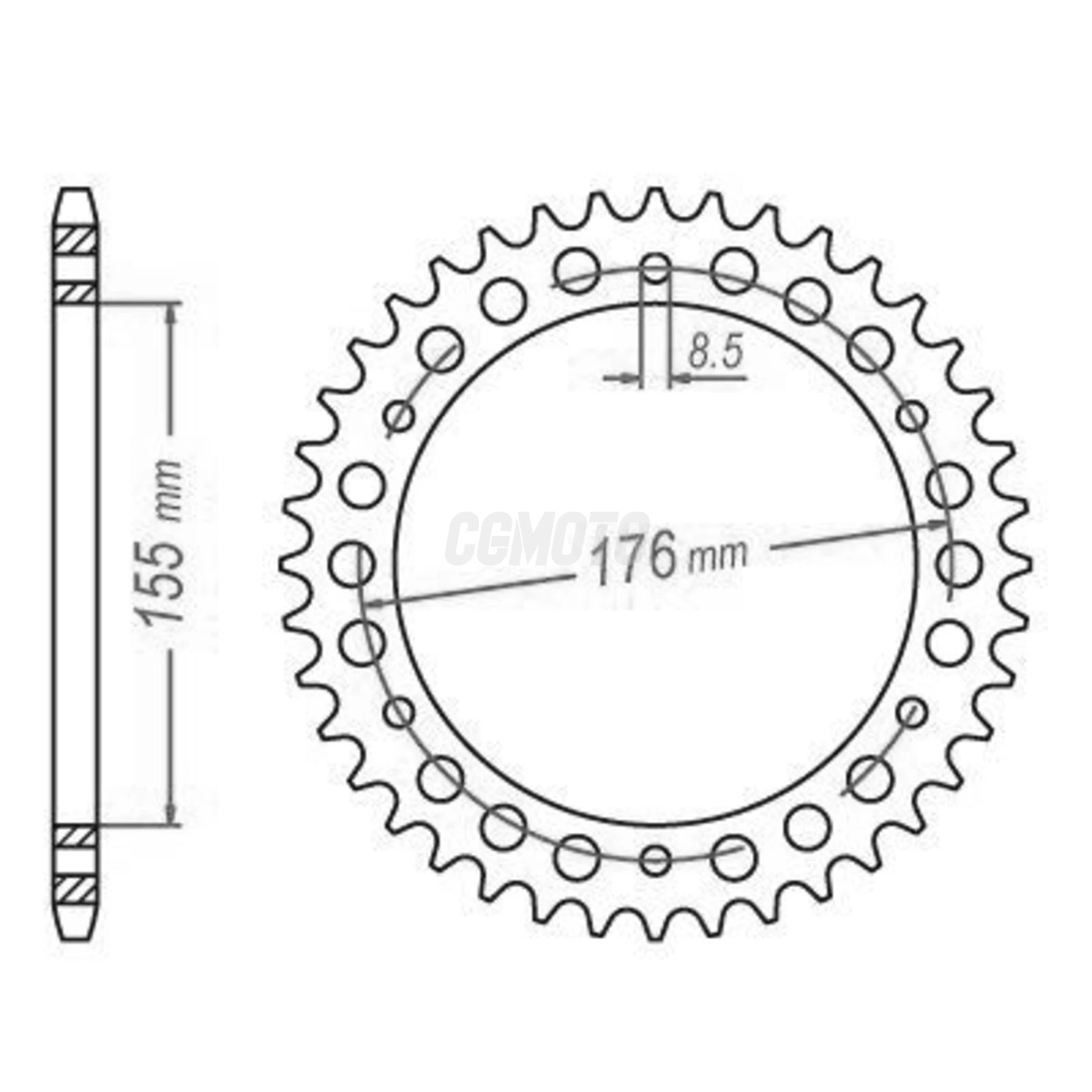 Kit chaine Triumph Sprint 955 St