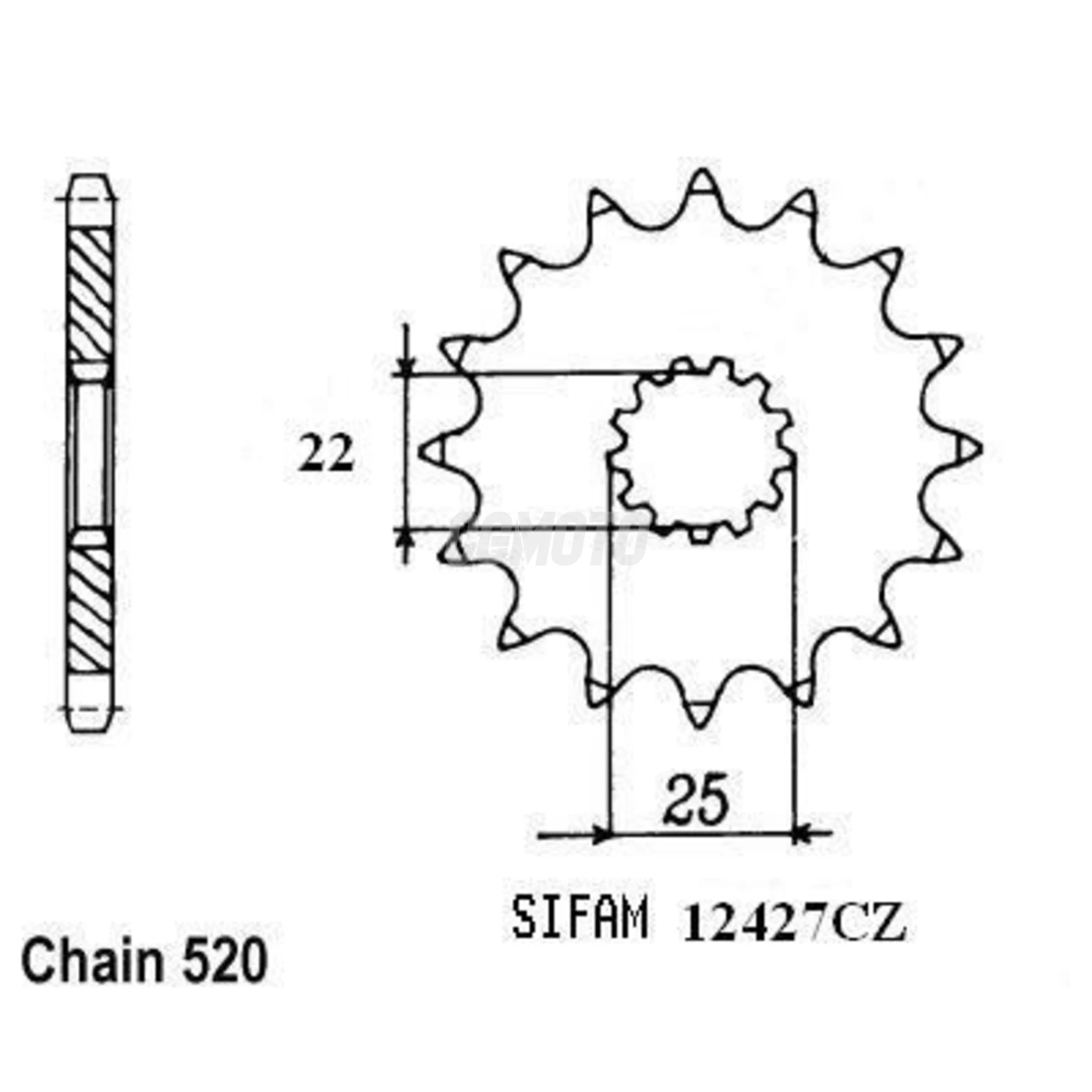 Kit chaine Tm EN 250/300