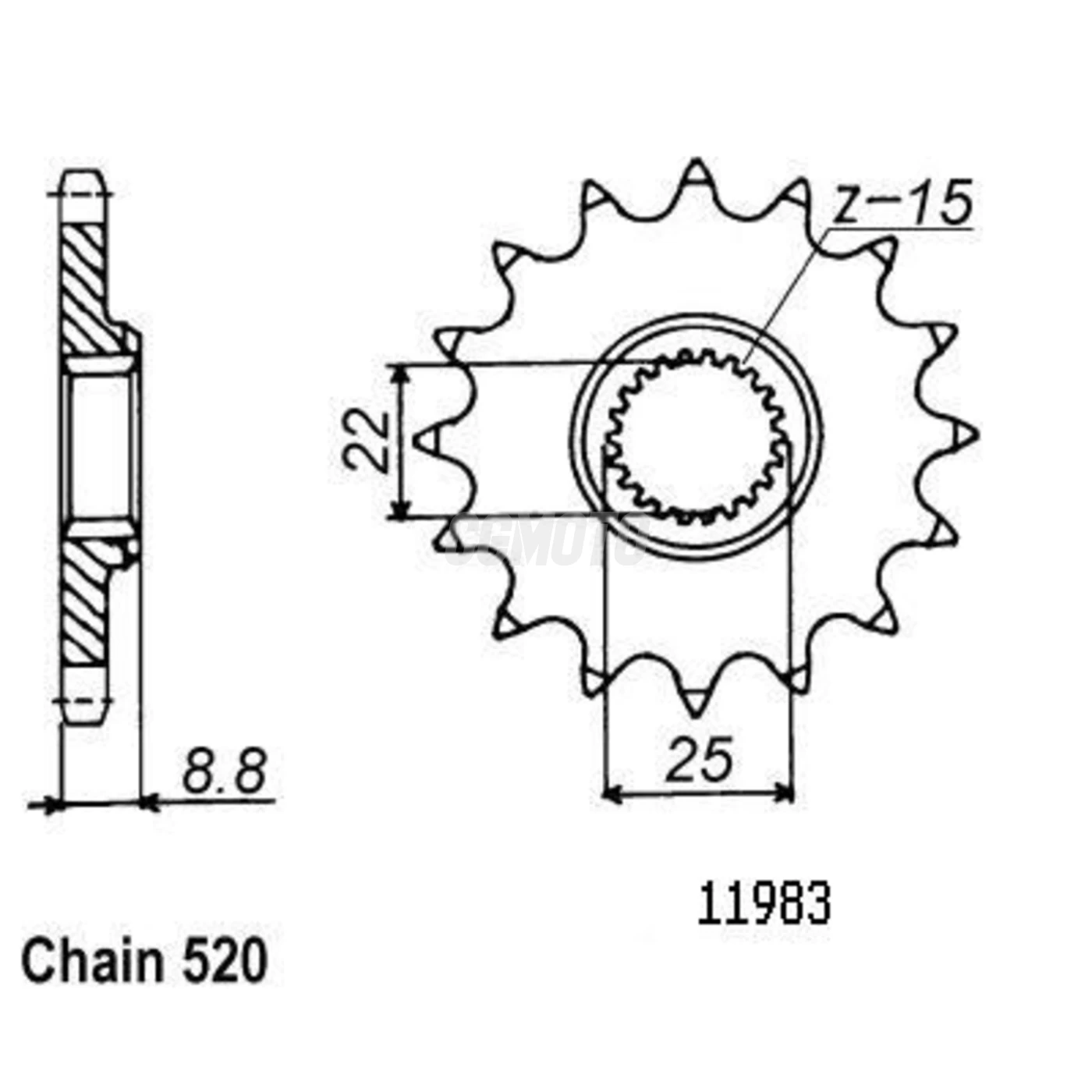 Kit chaine Husqvarna FE 250