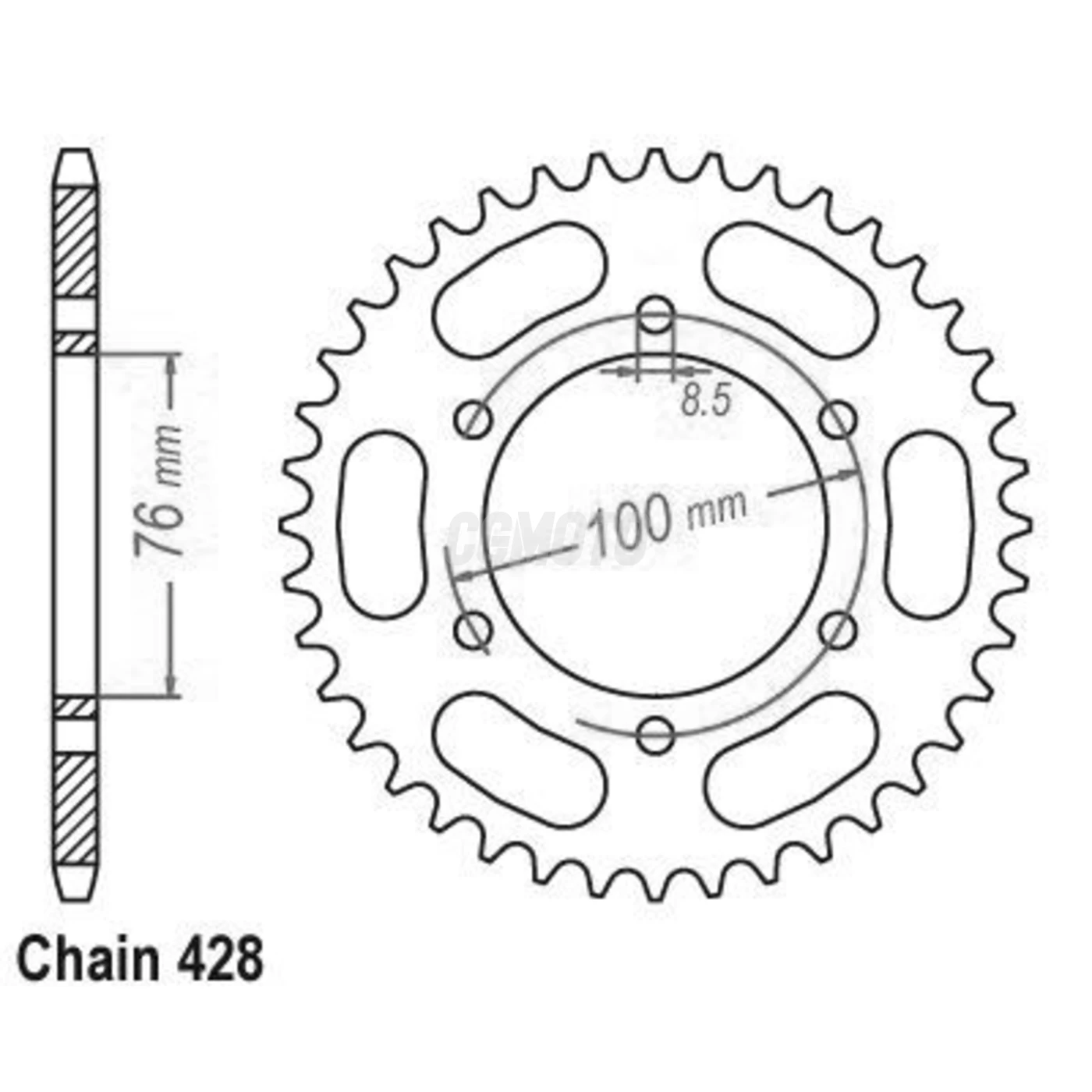 Kit chaine Yamaha Yz-f 125 R