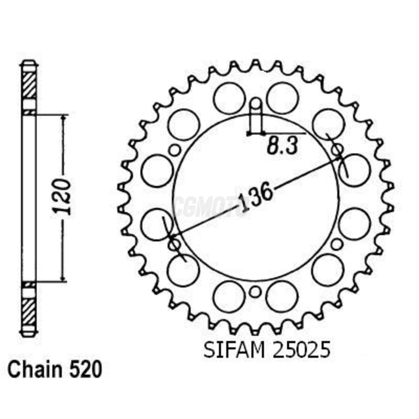 Kit chaine Yamaha Rd 350 Lc