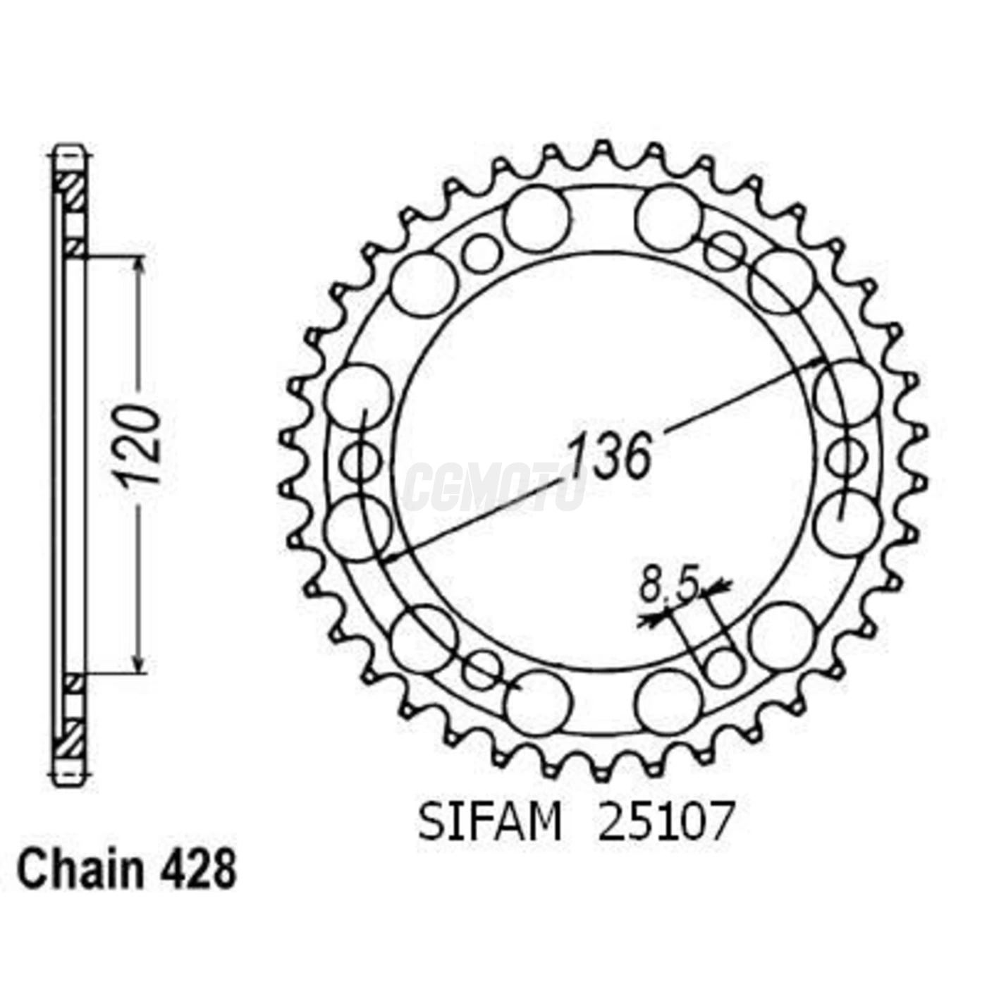 Kit chaine Yamaha Fzr 400 Rr