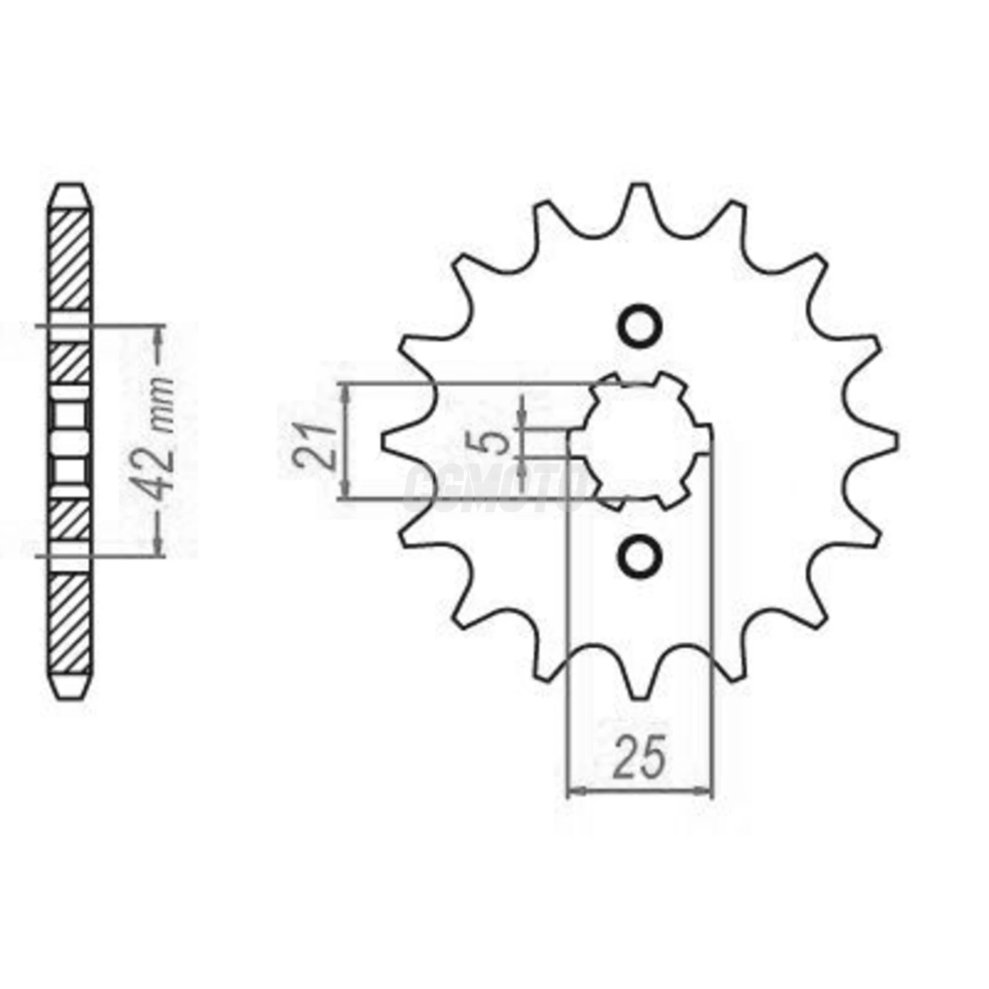 Kit chaine Yamaha It 490