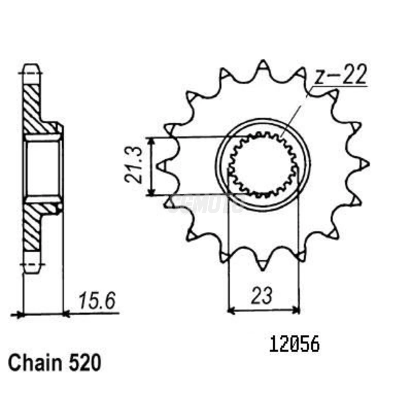 Kit chaine Yamaha Xt 600