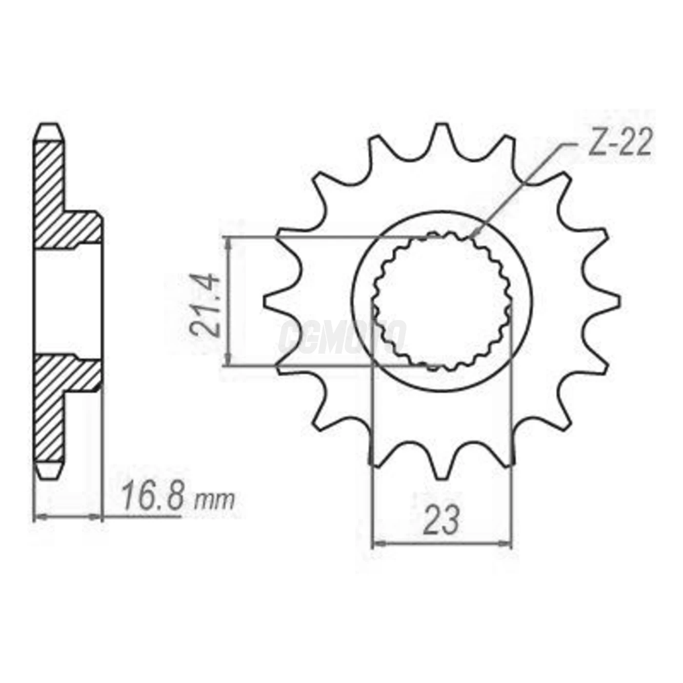 Kit chaine Yamaha Xj 600 Diversion