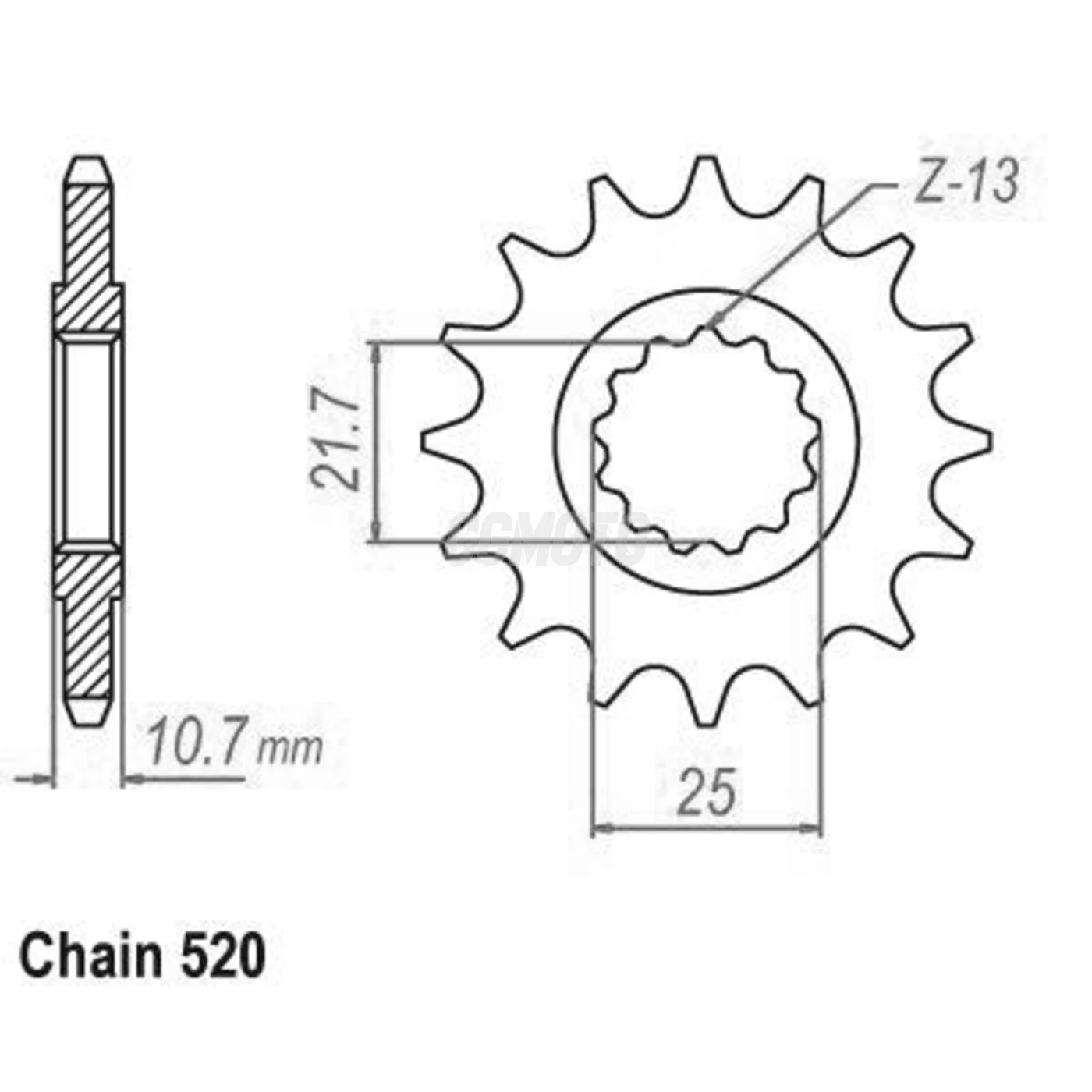 Kit chaine Yamaha XJ-6