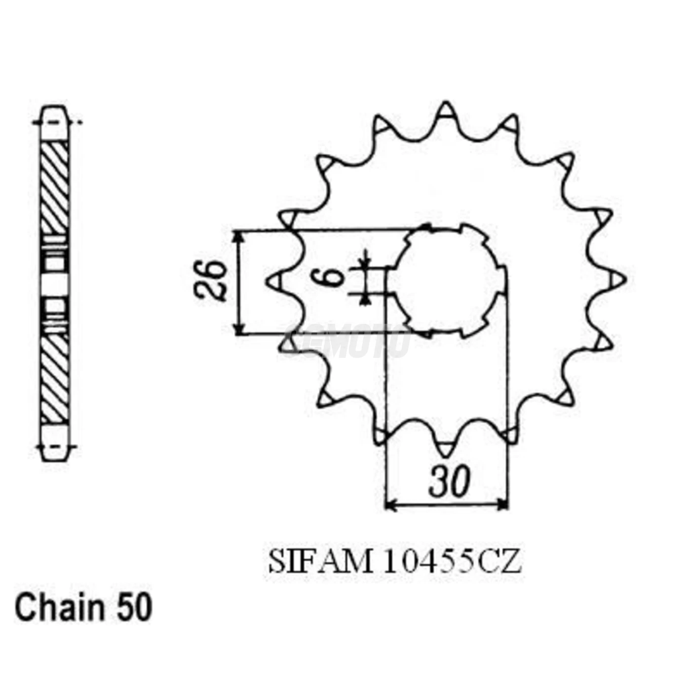 Kit chaine Yamaha Xs 650 Se