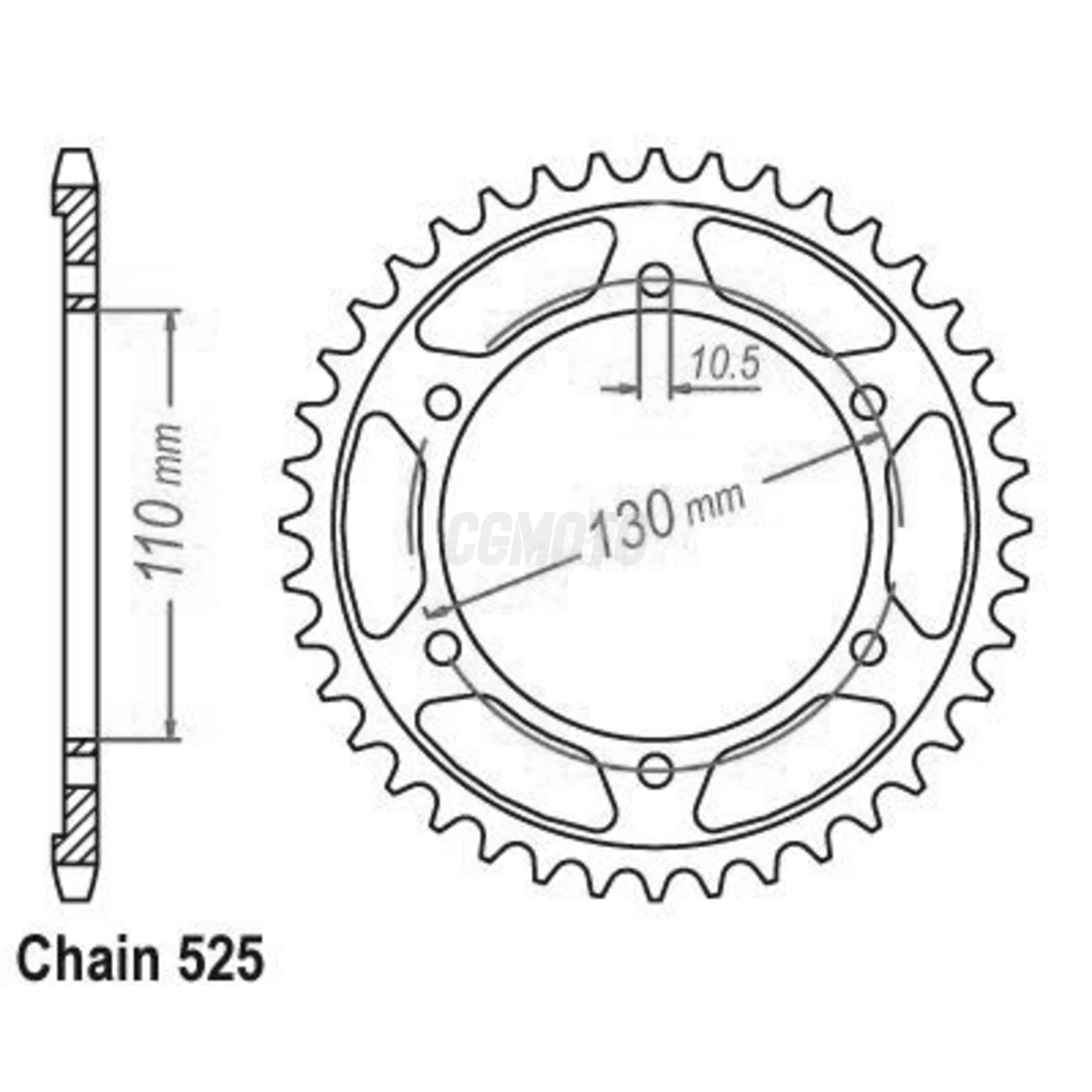 Kit chaine Yamaha MT-07 Tracer