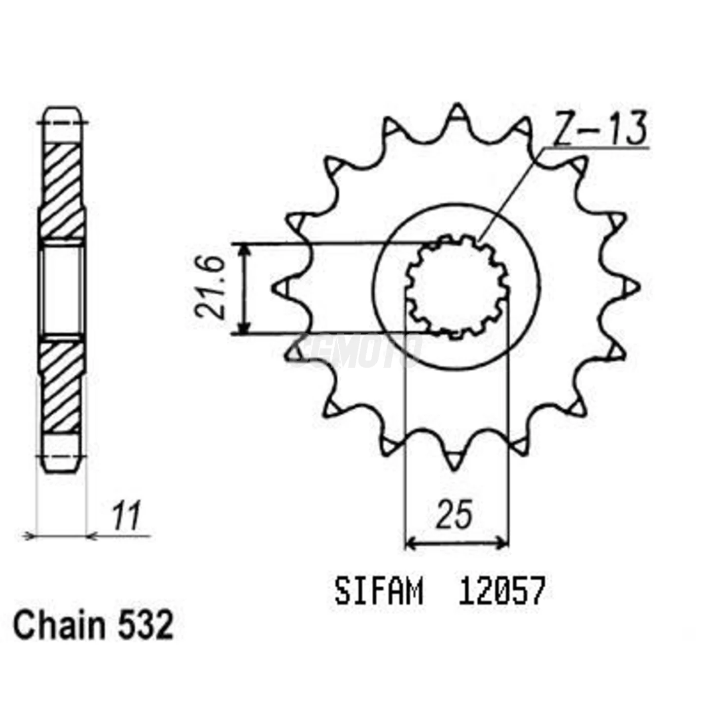 Kit chaine Yamaha Gts 1000 Abs