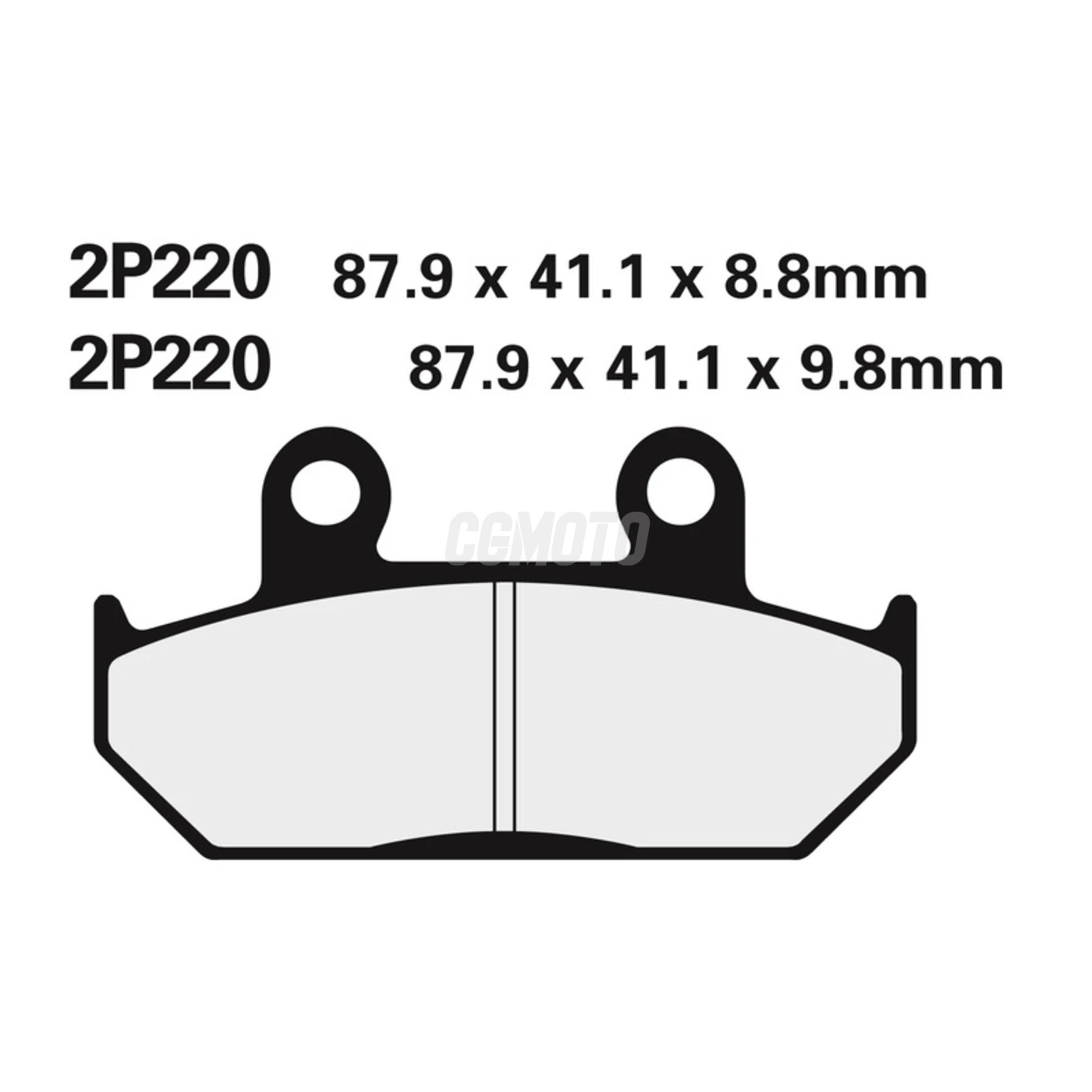 Plaquette de frein Nissin 2P220GS semi-metallique