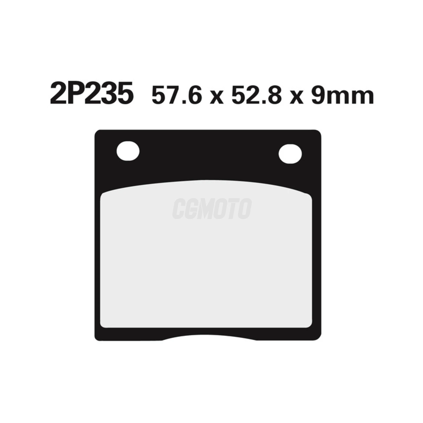 Plaquette de frein Nissin 2P235NS semi-metallique