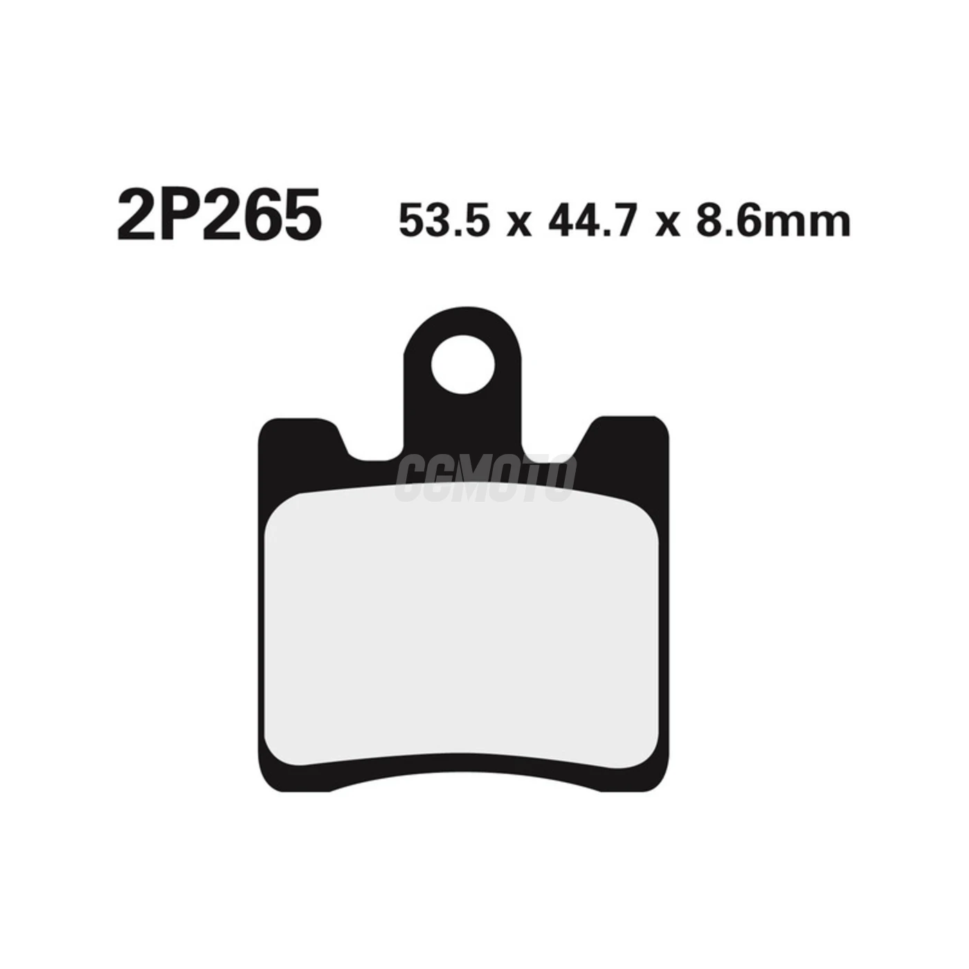 Plaquette de frein Nissin 2P265NS semi-metallique