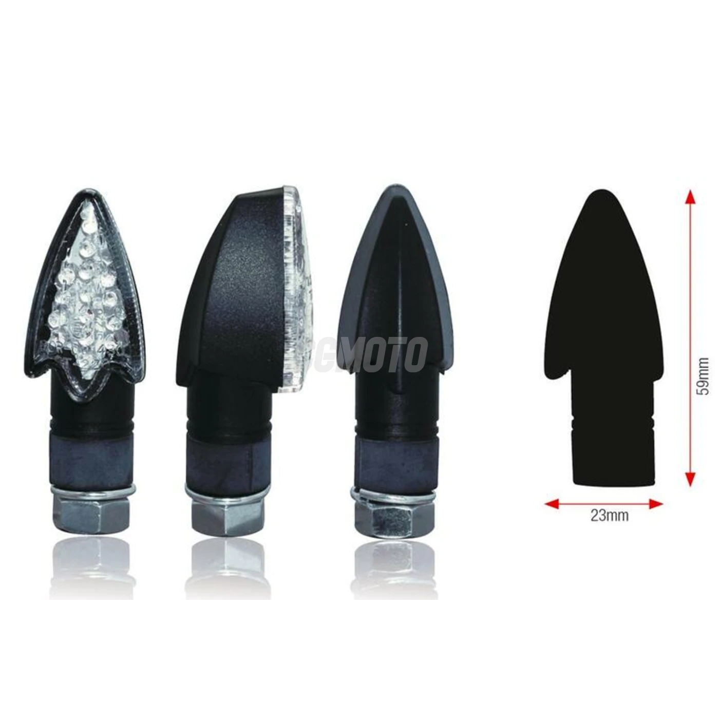 Clignotants Bihr Darts led noir universel