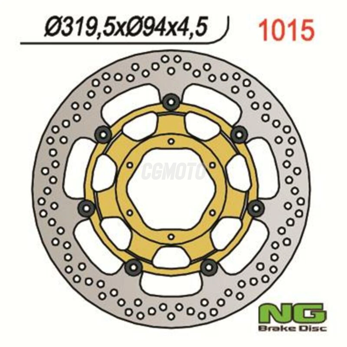 Disque de frein avant pour Honda CBR1000RR '06-07, VTR1000 SP1, SP2 '00-04