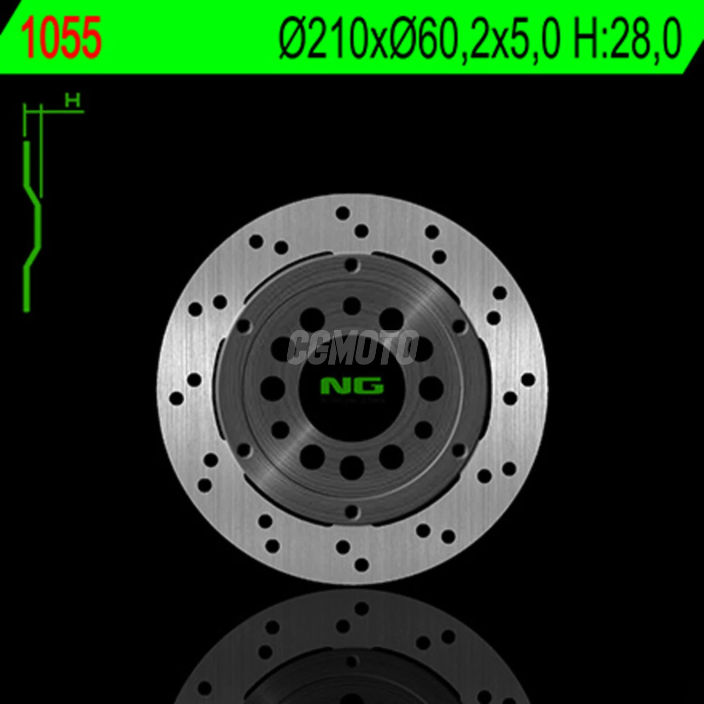 Disque de frein fixe arriere pour Suzuki BURGMAN 250 '04-06, BURGMAN 400 '03-08