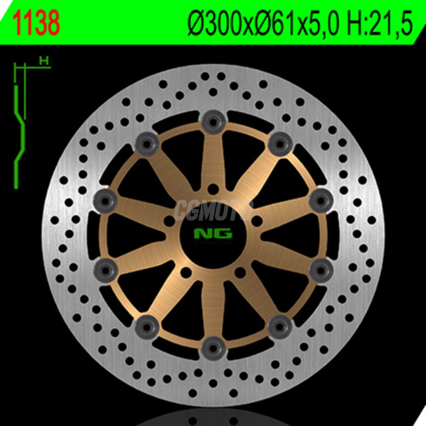 Disque de frein flottant NG pour Suzuki