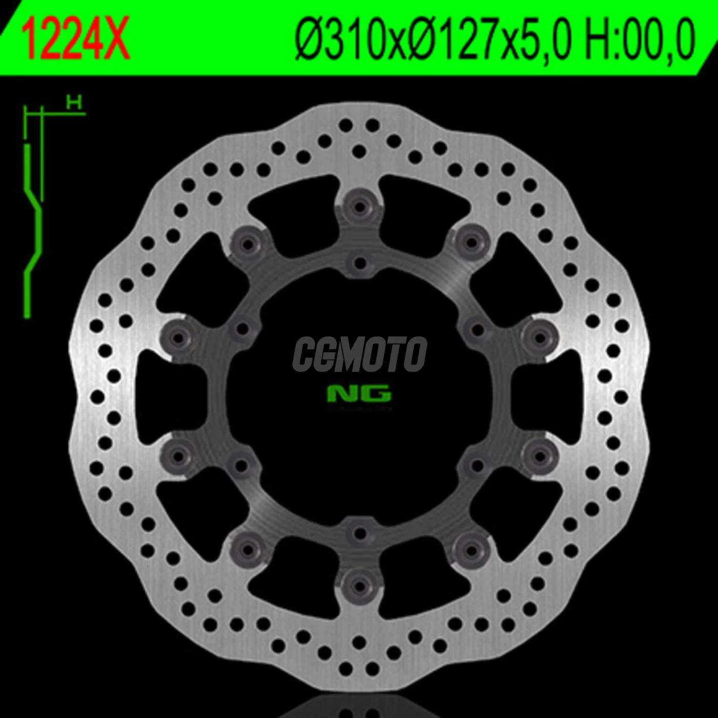 Disque de frein avant NG pétale flottant KTM 450/525/560 SMR