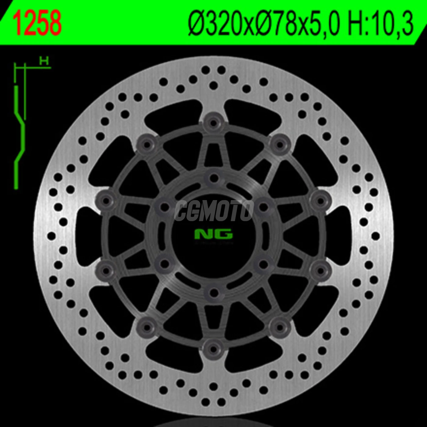 Disque avant rond flottant NG pour Triumph