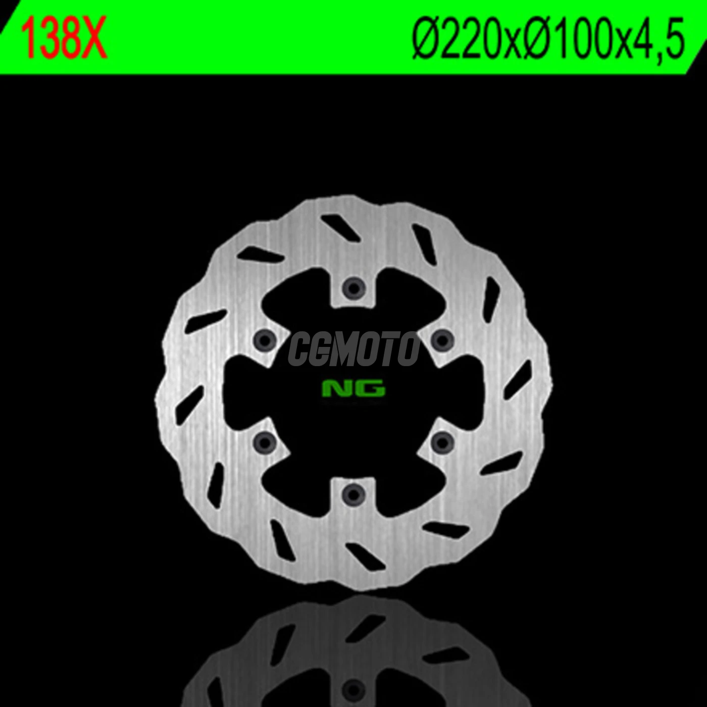 Disque de frein petale arriere fixe pour KX125, 250, 500