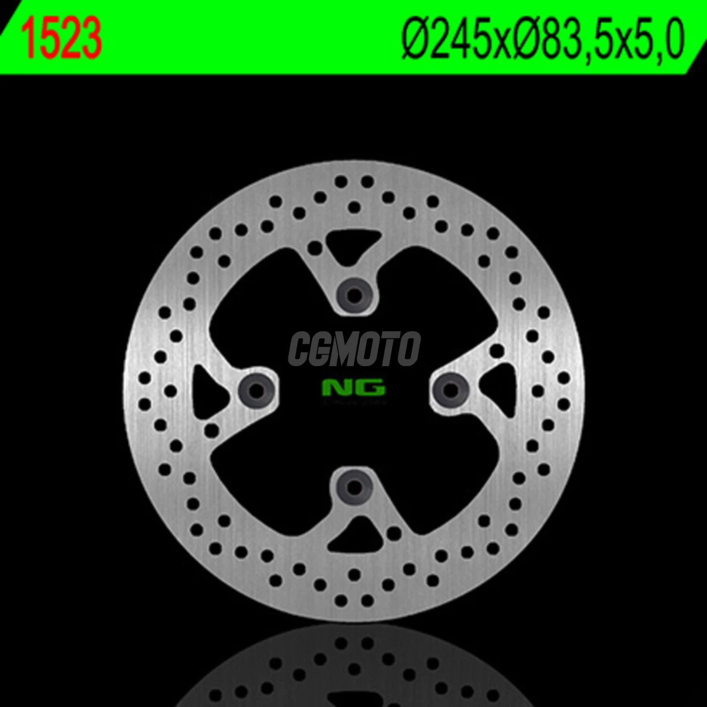 Disque arrière NG 1523 fixe rond 939 HYPERM,SP 16-17/1200 MONSTER,ABS 14-17 R, S STRIPE 15-16 S 14-16 S ABS 17/1200 MULTIS. 10-17/1262 XDIAVEL,S 15-17/1299 PANIGALE,R, S,ANNIV.,SUPERL.15-17