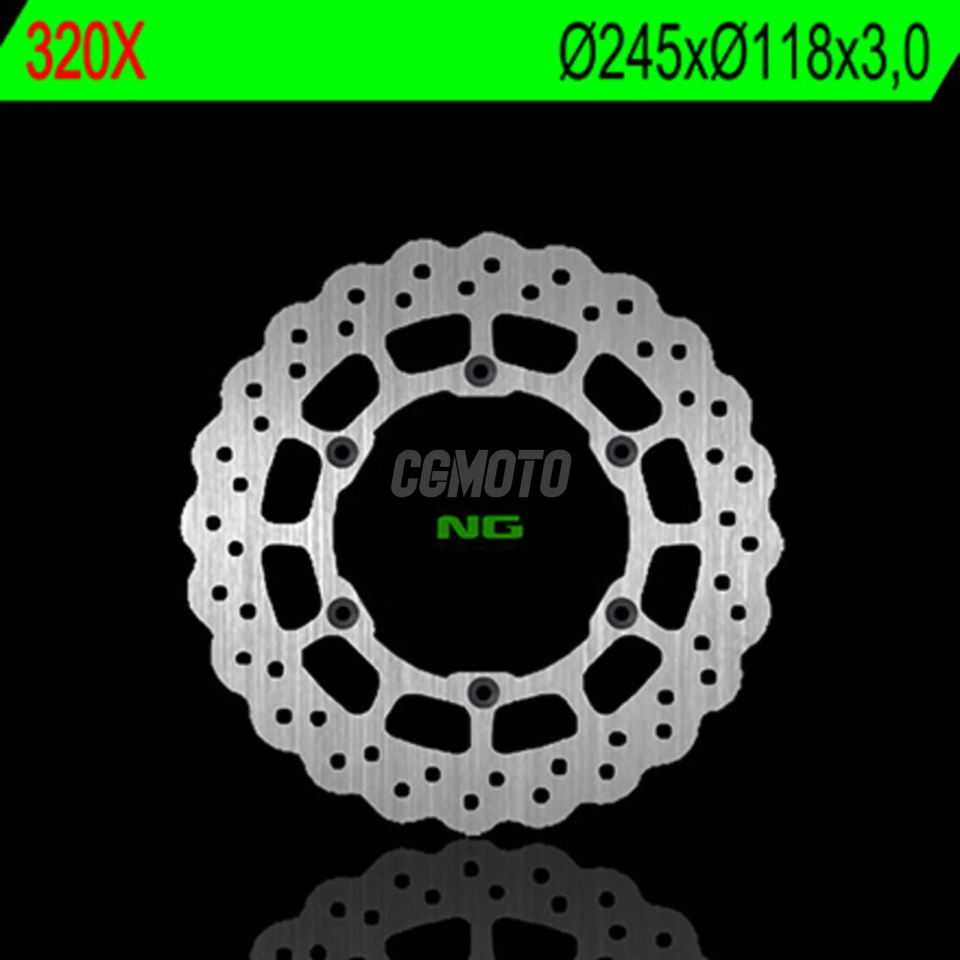 Disque de frein petale avant fixe pour YZ125, 250, 400F, 426F