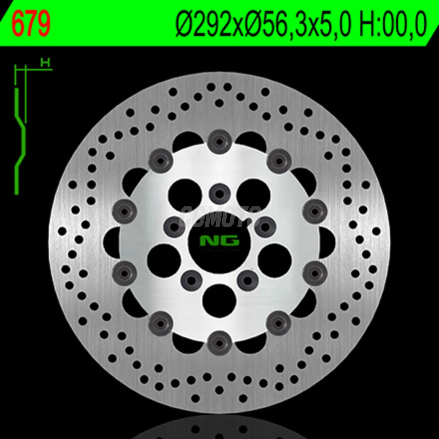 Disque avant rond flottant NG pour Harley-davidson