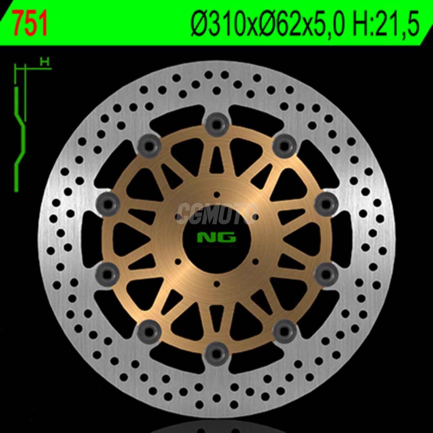 Disque de frein flottant