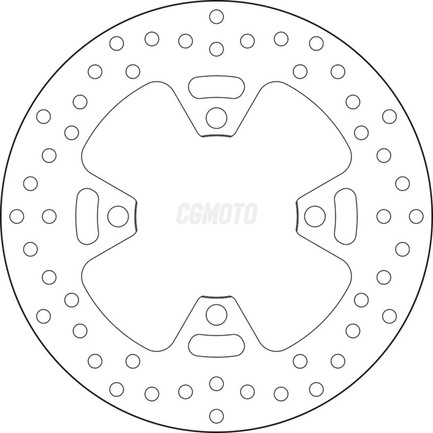 Disque de frein arrière Brembo Serie ORO rond fixe Triumph 675 DAYTONA