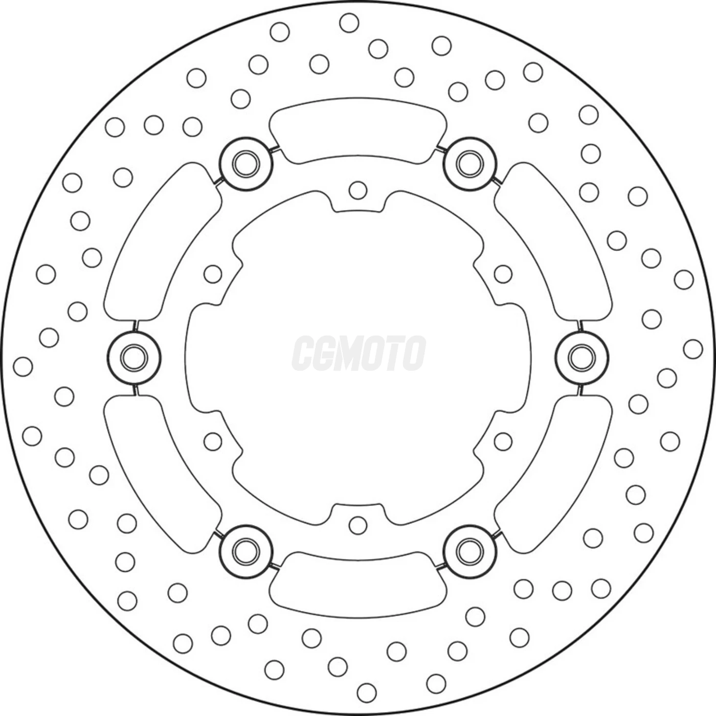 Disque de frein avant Brembo Serie ORO rond flottant KTM 1190 ADVENTURE