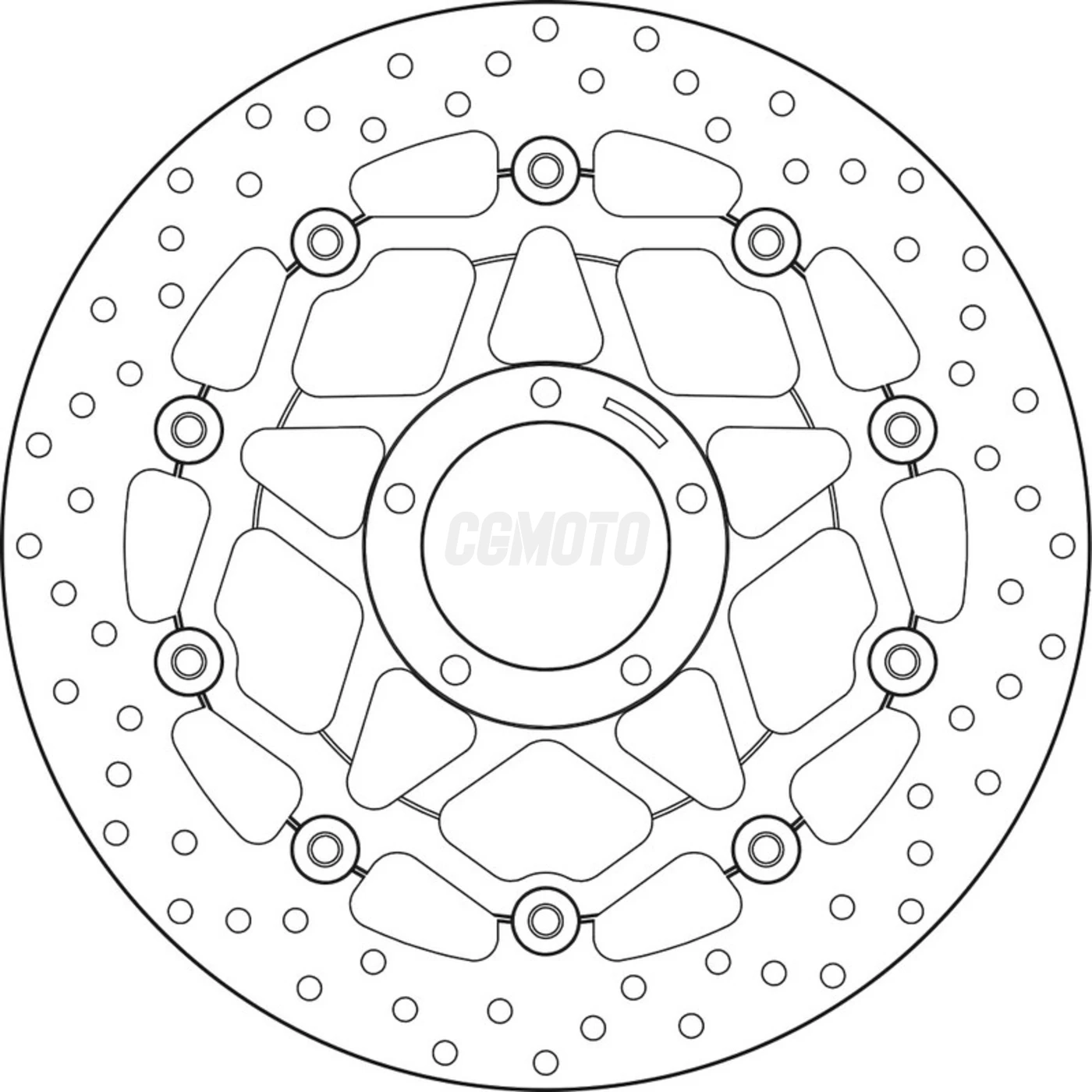 Disque de frein avant Brembo Serie ORO rond flottant Ducati MULTISTRADA 1200