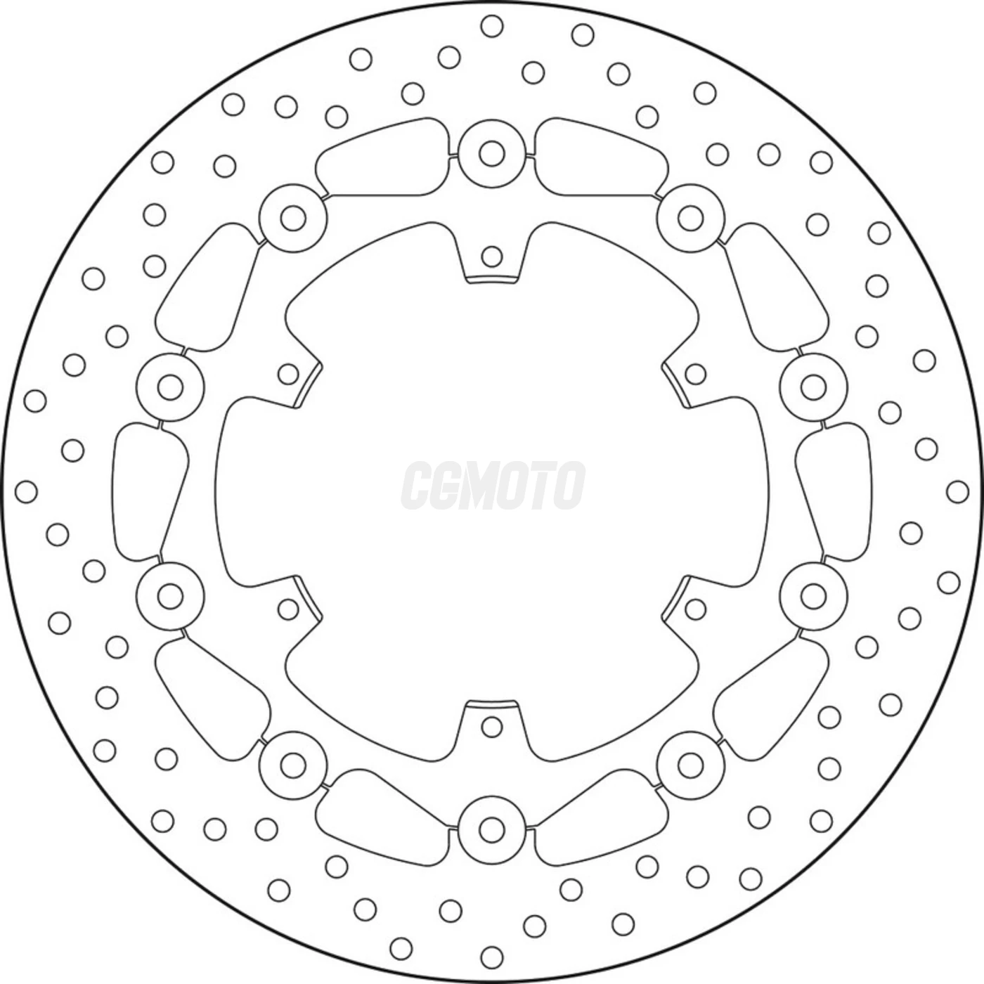 Disque de frein avant Brembo Serie ORO rond flottant KTM 1190 ADVENTURE