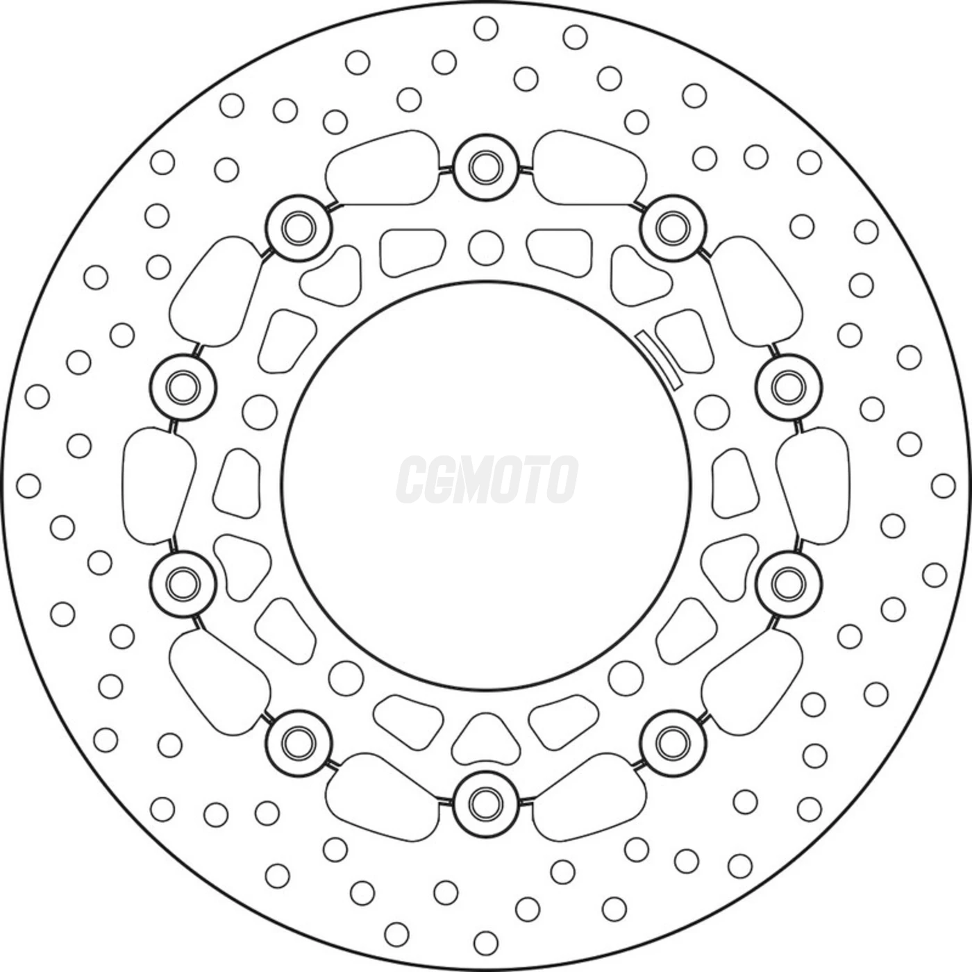 Disque de frein avant BREMBO Serie ORO rond flottant type 78B40829 Suzuki