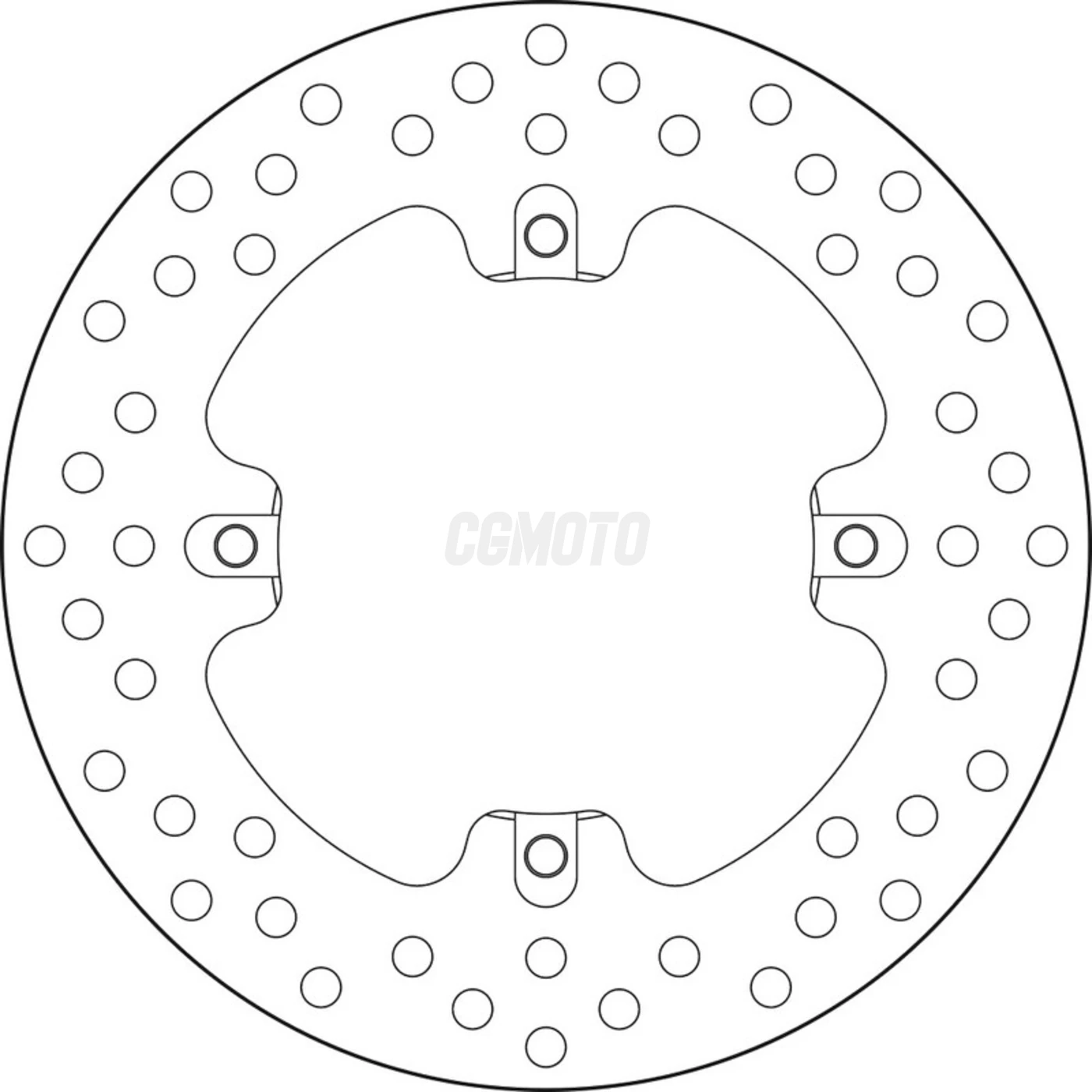 Disque de frein arrière Brembo Série ORO rond fixe MV Agusta 675 Brutale/F3