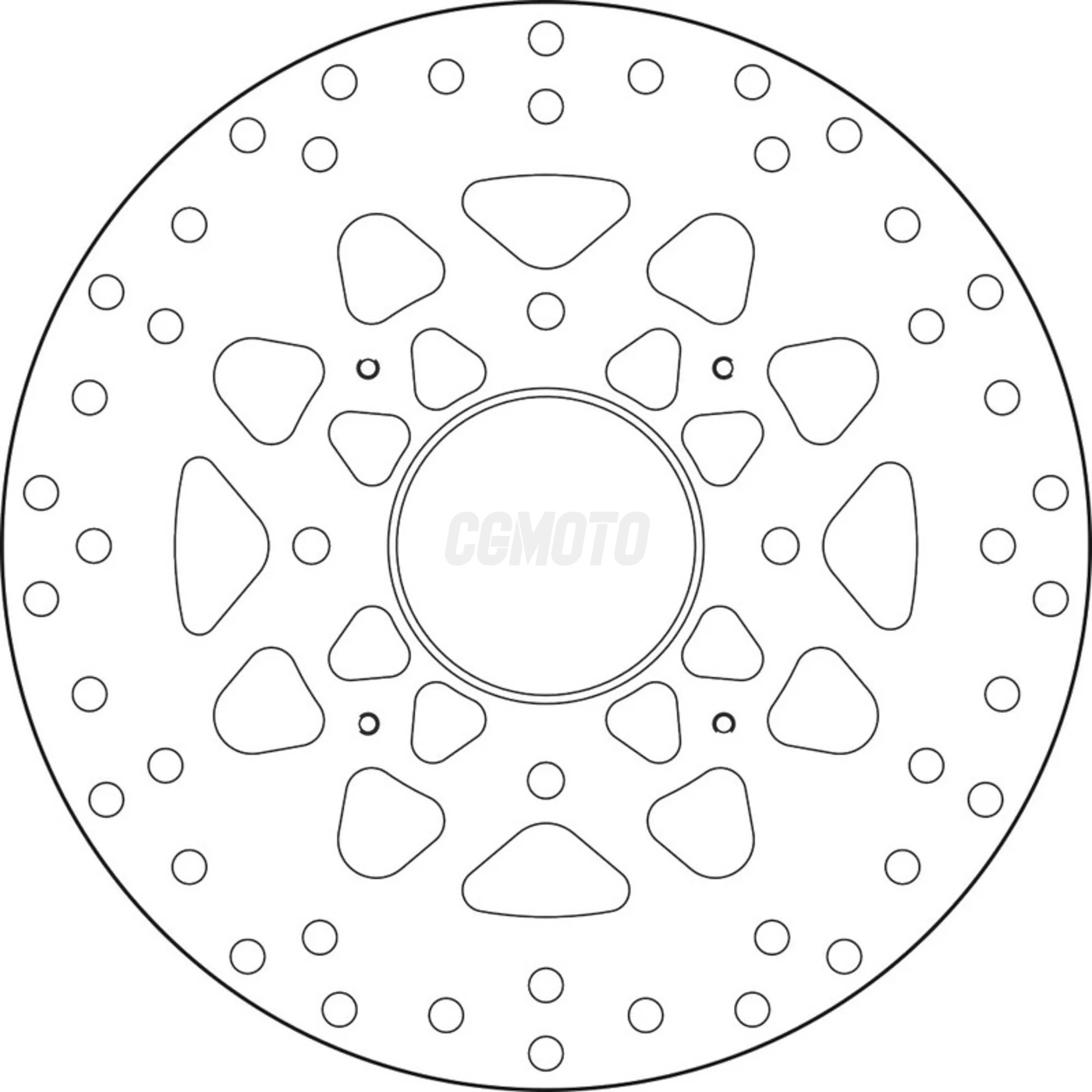 Disque de frein arrière Brembo Serie Oro rond fixe type 68B407M6