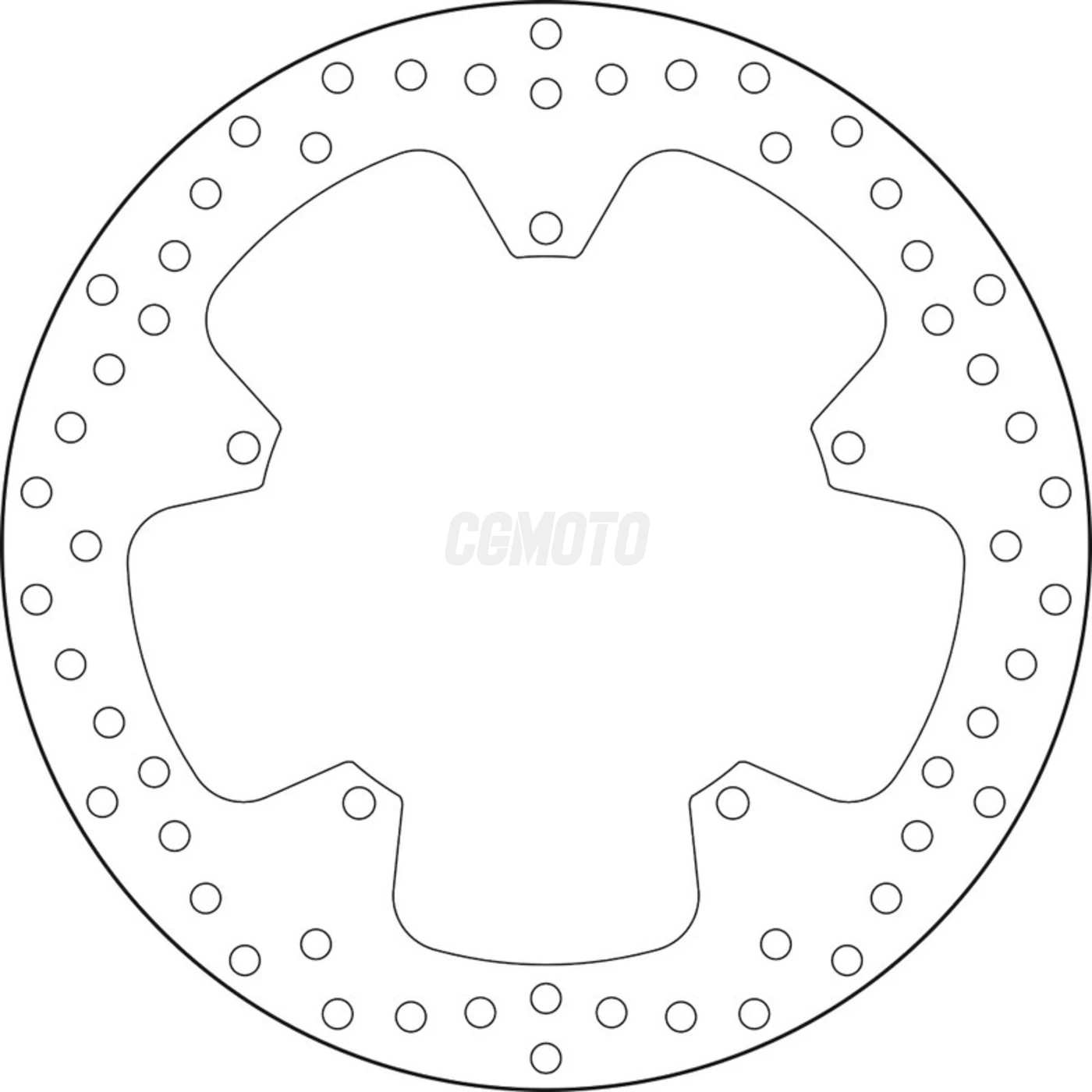 Disque de frein avant Brembo Serie Oro rond fixe type 68B407M9