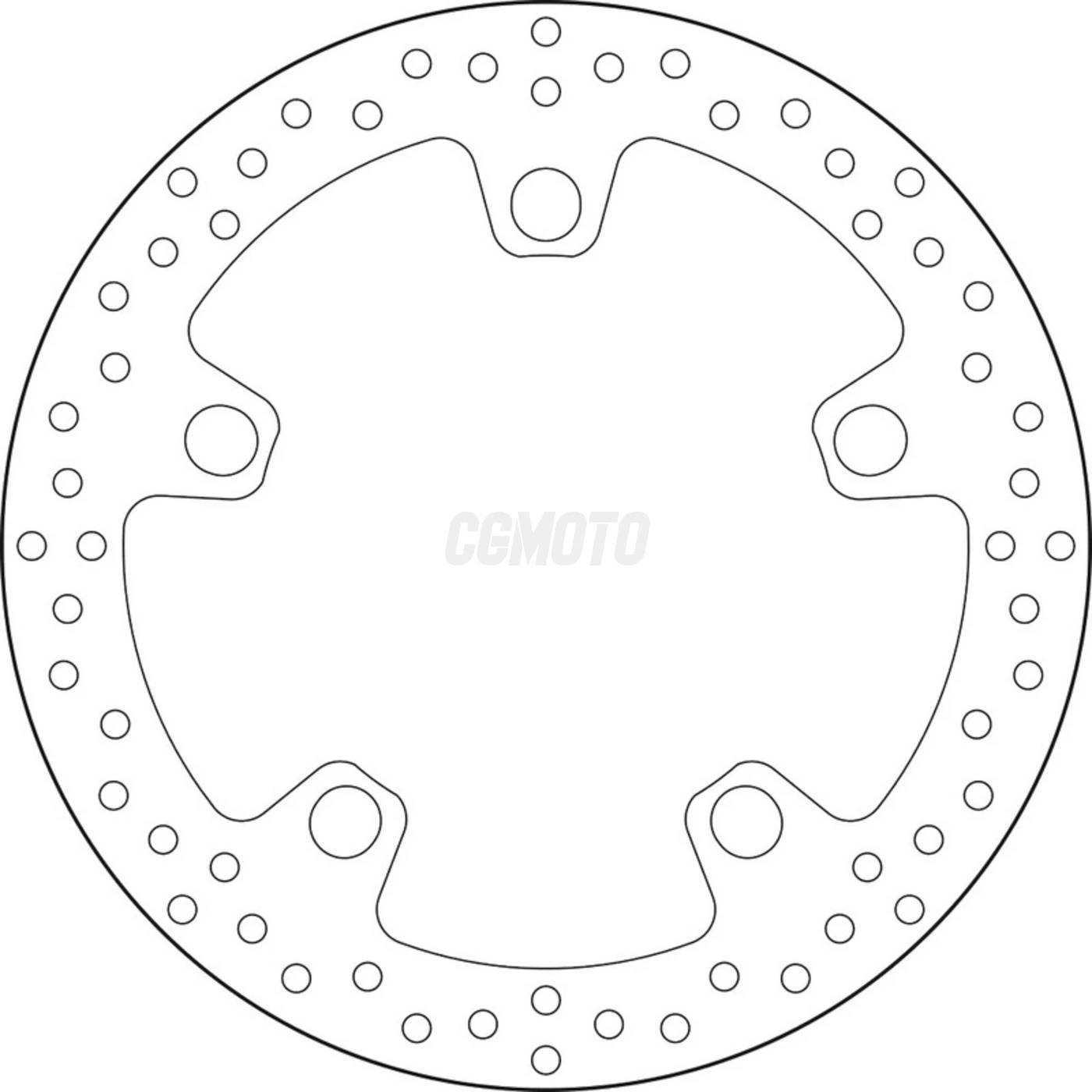 Disque de frein avant Brembo Serie Oro rond fixe type 68B407N0