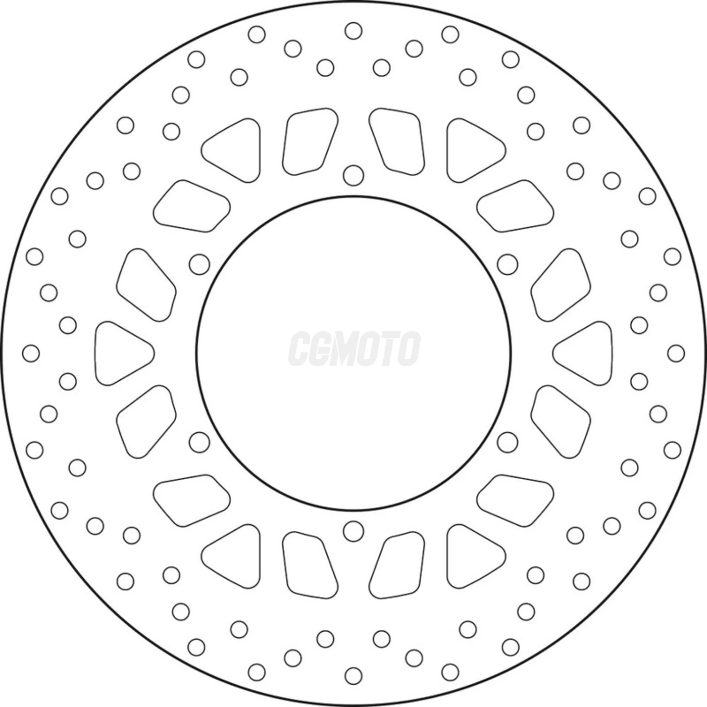 Disque de frein avant Brembo Serie Oro rond fixe type 68B407M4