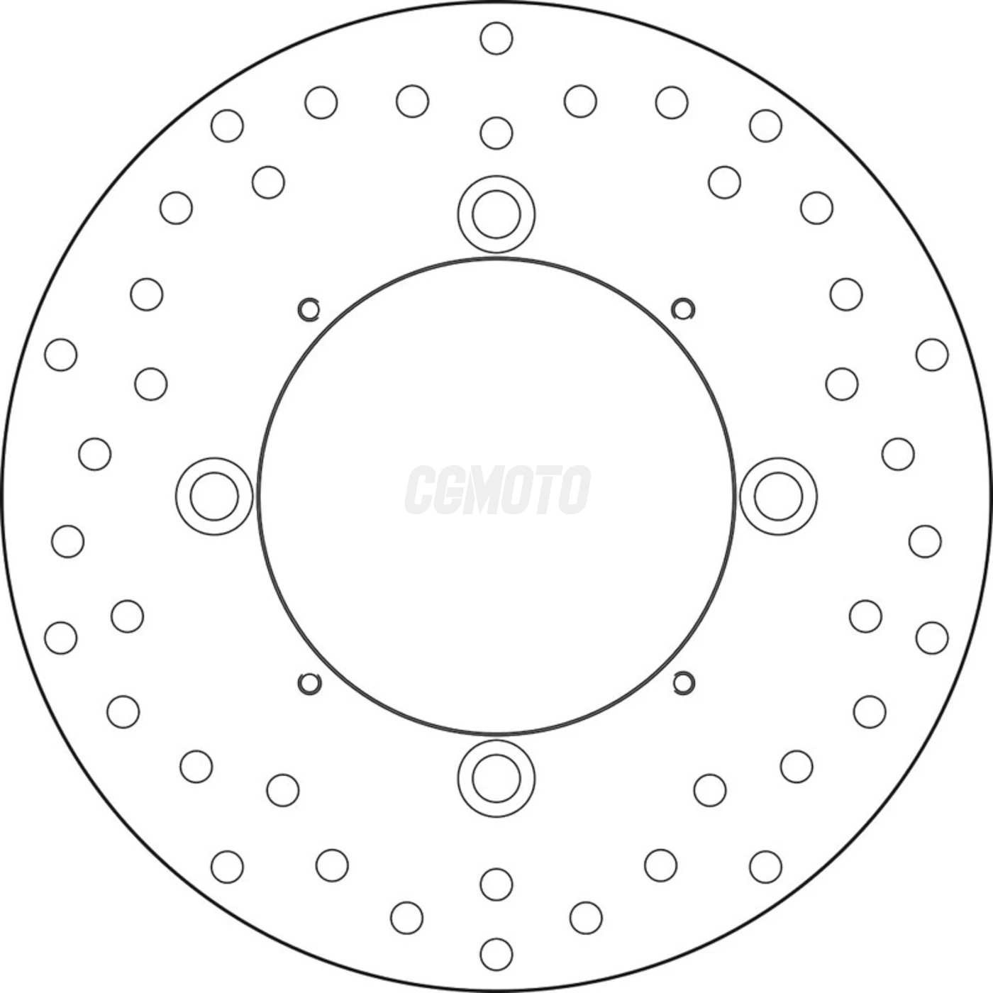 Disque de frein arrière Brembo Serie Oro rond fixe type 68B407M0