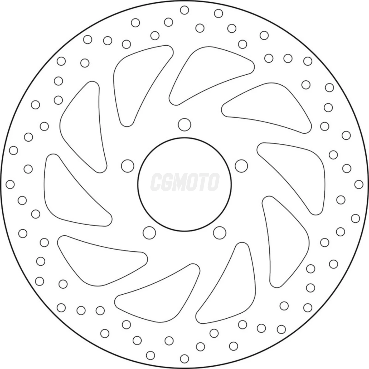 Disque de frein avant Brembo Serie Oro rond fixe type 68B407L3