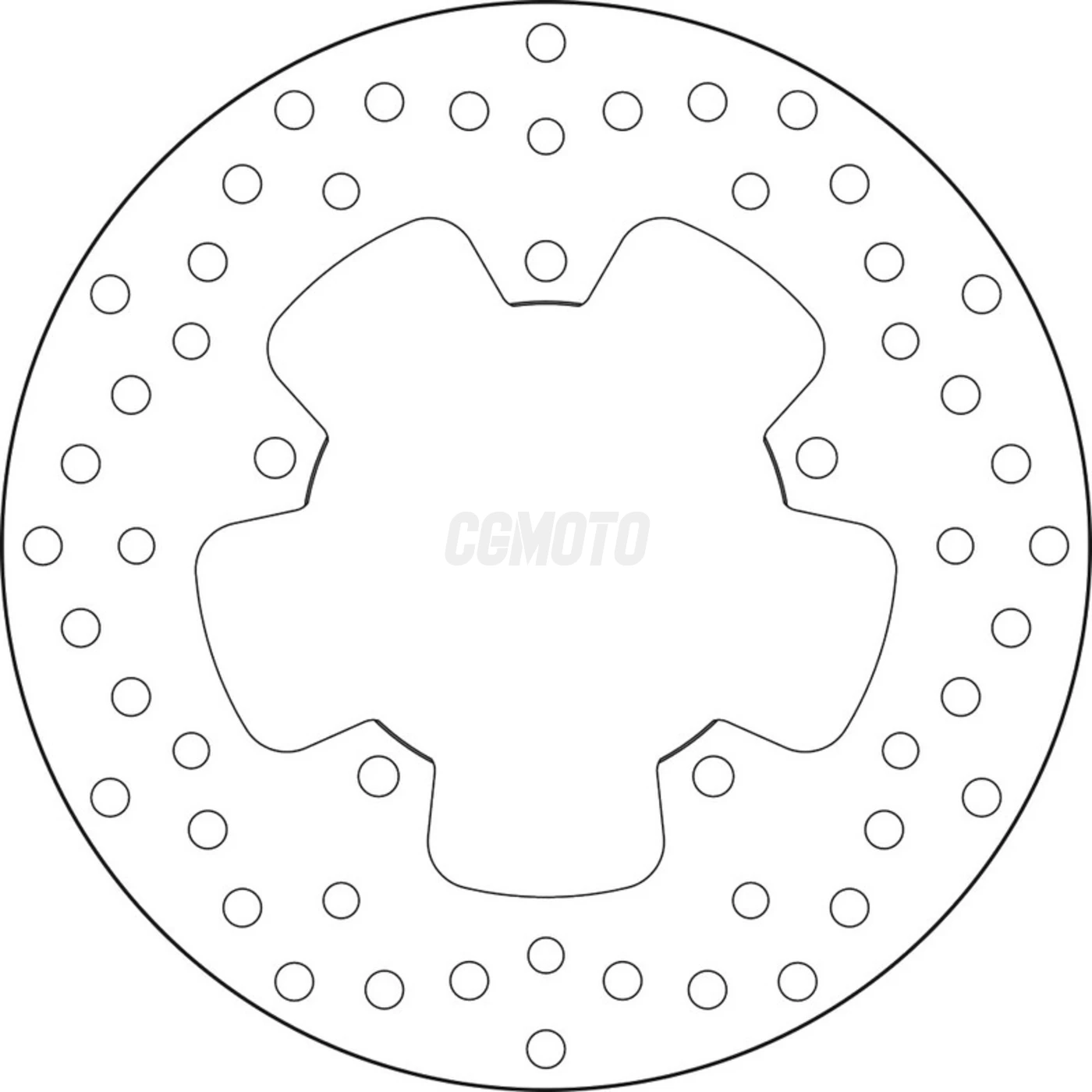 Disque de frein arrière Brembo Serie Oro rond fixe type 68B407M8