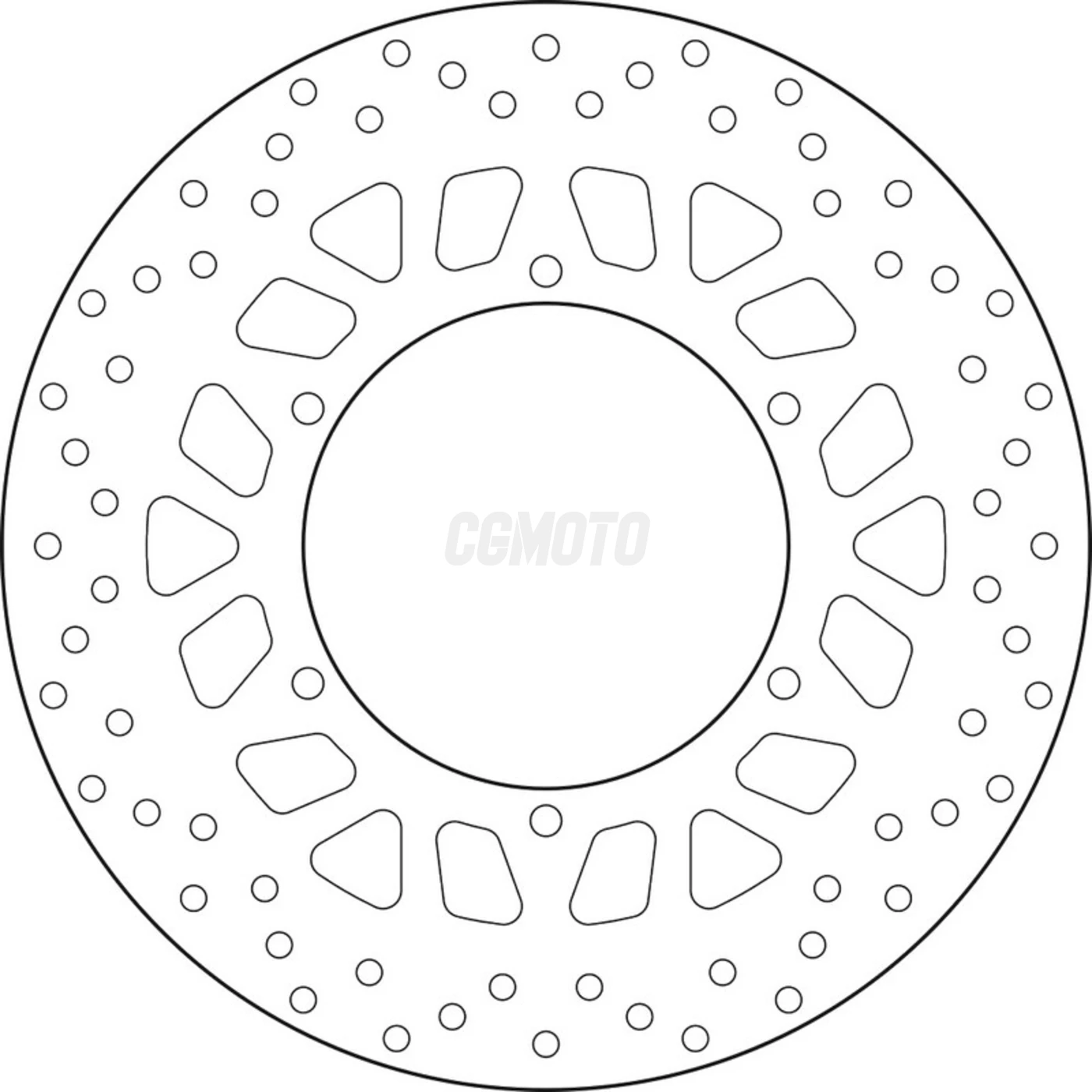 Disque de frein avant Brembo Serie Oro rond fixe type 68B407L1