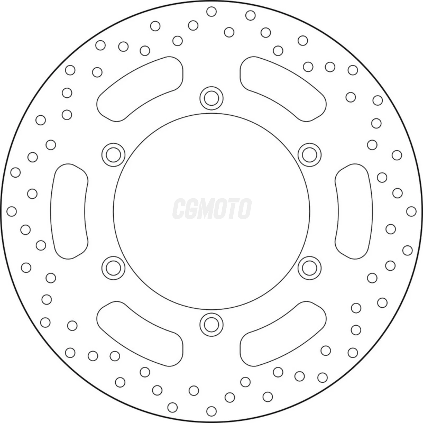 Disque de frein avant Brembo Serie Oro rond fixe type 68B407K2