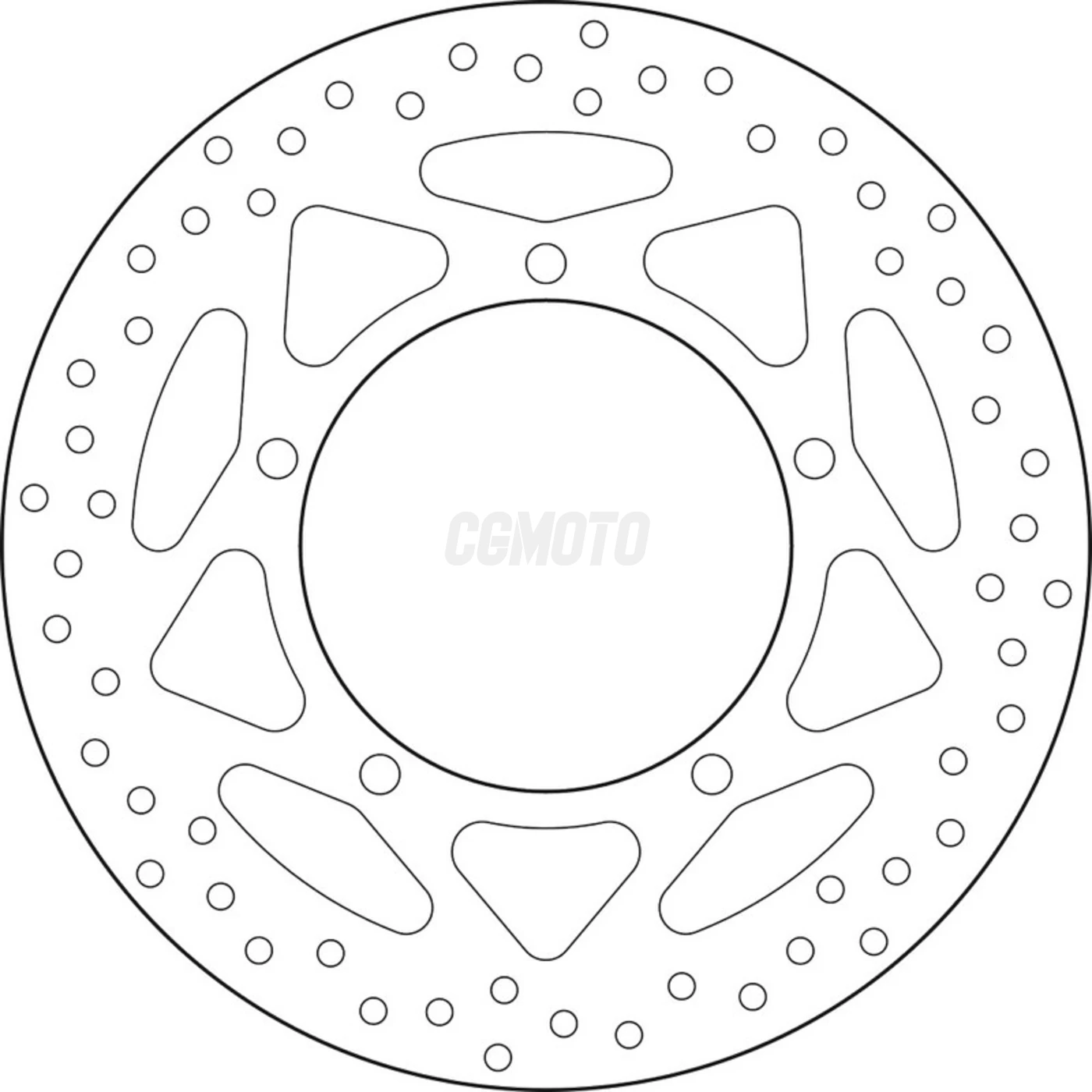 Disque de frein avant Brembo Serie Oro rond fixe type 68B407L2