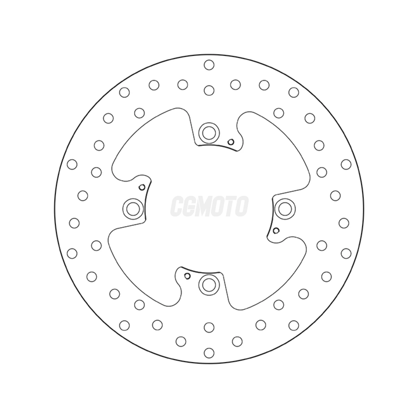 Disque de frein arrière BREMBO Serie Oro rond fixe type 68.B407.N6 Triumph Tiger 800