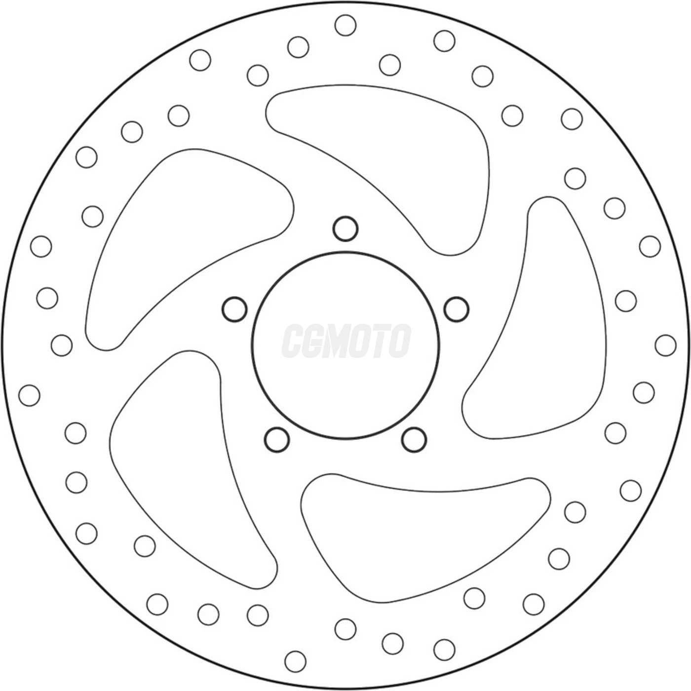 Disque arriere BREMBO 68B407P6 Ducati 937 MULTISTRADA 17 / 1200 MULTISTRADA ENDURO 16-17 FIXE