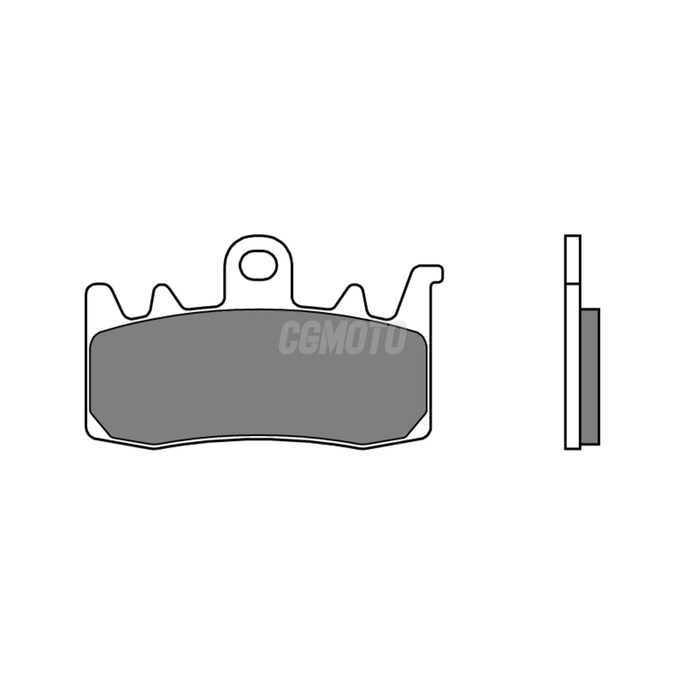 Plaquette de frein BREMBO type 07BB38LA métal fritté route