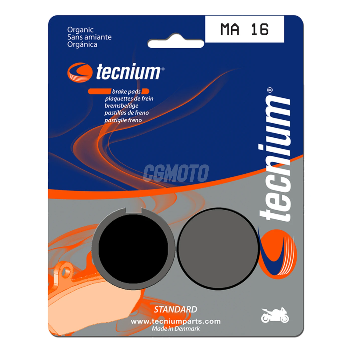 Plaquettes de frein TECNIUM MA16 Organique