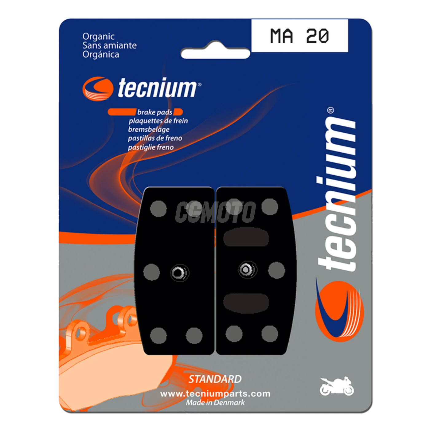 Plaquettes de frein TECNIUM MA20 Organique