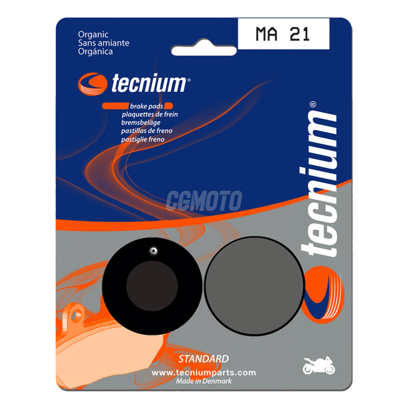 Plaquettes de frein TECNIUM MA21 Organique