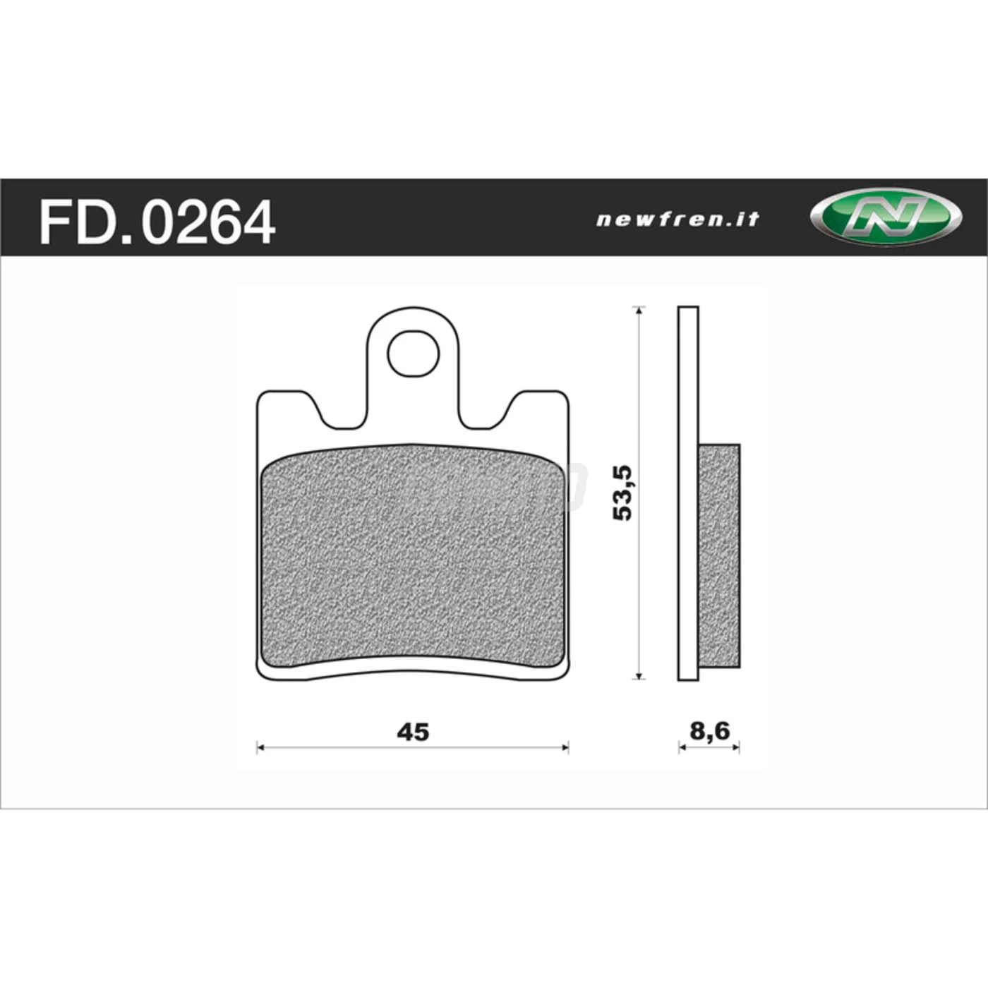 Plaquette de frein Newfren FD0264 SE métal fritté Suzuki Burgman AN250/400